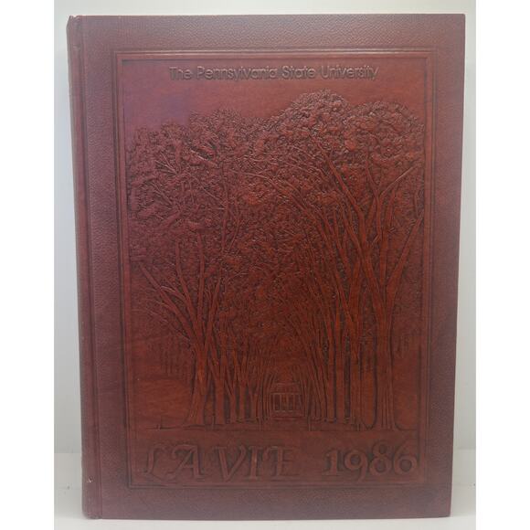 1986 PENN STATE UNIVERSITY ANNUAL YEARBOOK LA VIE pristine, hardcover, embossed - Picture 1 of 11